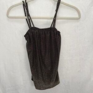 Vintage 60s70s metallic knit cami